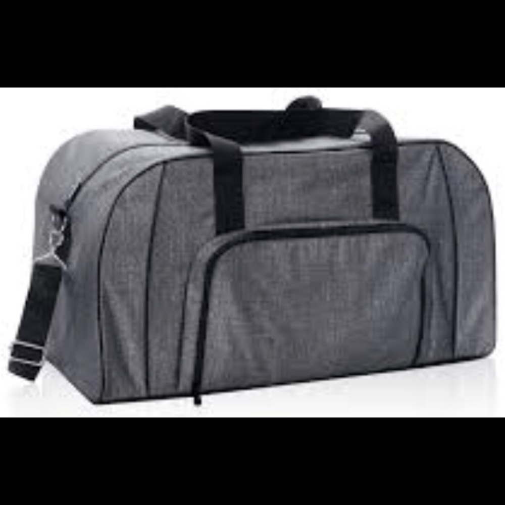 All Packed Duffle in Charcoal Crosshatch